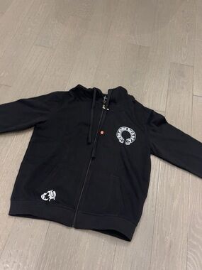 Chrome heart zip up
